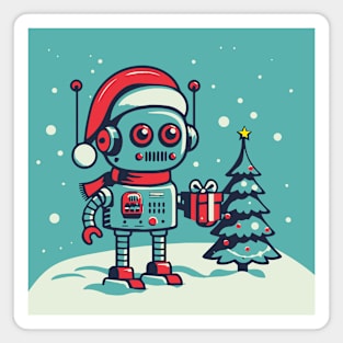 Christmas Robot Magnet